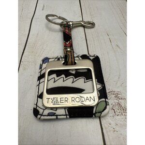 Tyler Rodan. Multi Color Chrome Purse Key Fob Luggage Tag 6” NWOT CHARITY